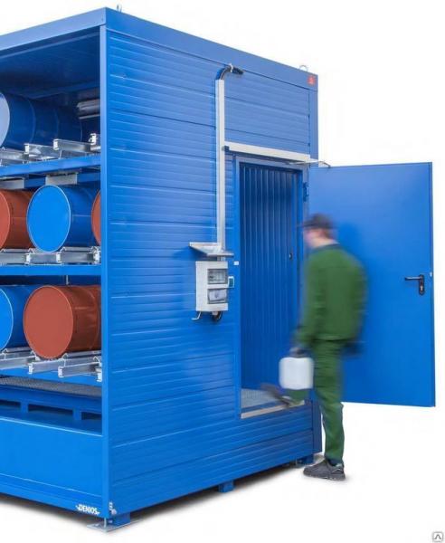 Складской стеллажный контейнер 1G 726 с доступом через боковую дверь